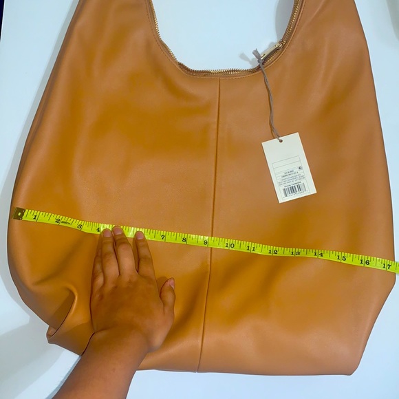 A New Day Caramel Zip Closure Knotted Shoulder Bag - Picture 4 of 5